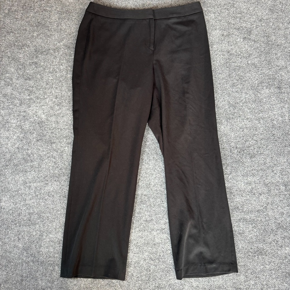 LIZ CLAIBORNE CAREER Emma  Classic Black Pant Size 12R Petite - Business